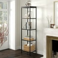 thumbnail image 4 of Evelyn&Zoe Alexis 18" Wide Rectangular Bookcase, Blackened Bronze, 4 of 7