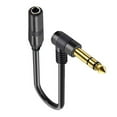 thumbnail image 5 of lanema 1/4inch Extension Cable,6.35mm 1/4" TRS Male to Female Stereo Adapters,Headphones Guitar Right Angle Extension Cable, 5 of 10
