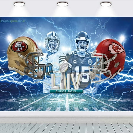 Super Bowl school Poster Backdrop Banner Party Supplies Birthday Decorations Background for Photography Taspestry