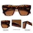 thumbnail image 4 of Gafas de Sol SOJOS de Moda, Sobredimensionadas, Cuadradas, de Ojo de Gato SJ2179, 4 of 5