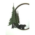 thumbnail image 3 of Mayrich Black Bear Forest Wall Mirror Decorative Metal Bathroom Bedroom Lodge Accent, 3 of 4