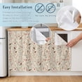 thumbnail image 5 of Flowers Birds Cabinet Curtain 32"Wx55"L,Dustproof Pantry Door Curtain W/ Self Adhesive Tape,Country Retro Botanical Floral Branches Tall Storage Cover Privacy Drape for Bathroom Kitchen Laundry Room, 5 of 9