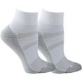 thumbnail image 3 of Solid Colored Half Cushion Compression Quarter Socks - Chevy Marl, 3 of 6