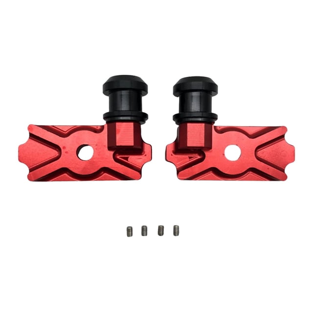 Adaptador de carrete de brazo oscilante DYNWAVEMX para motocicleta aleación de aluminio rojo