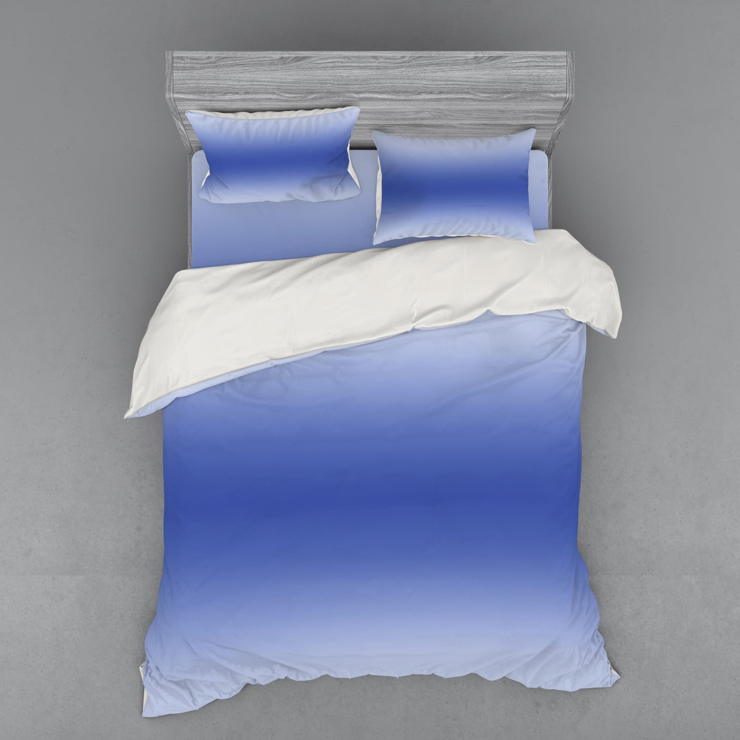 Ombre Duvet Cover Set, Birght Clear Skies on a Summer Season Day