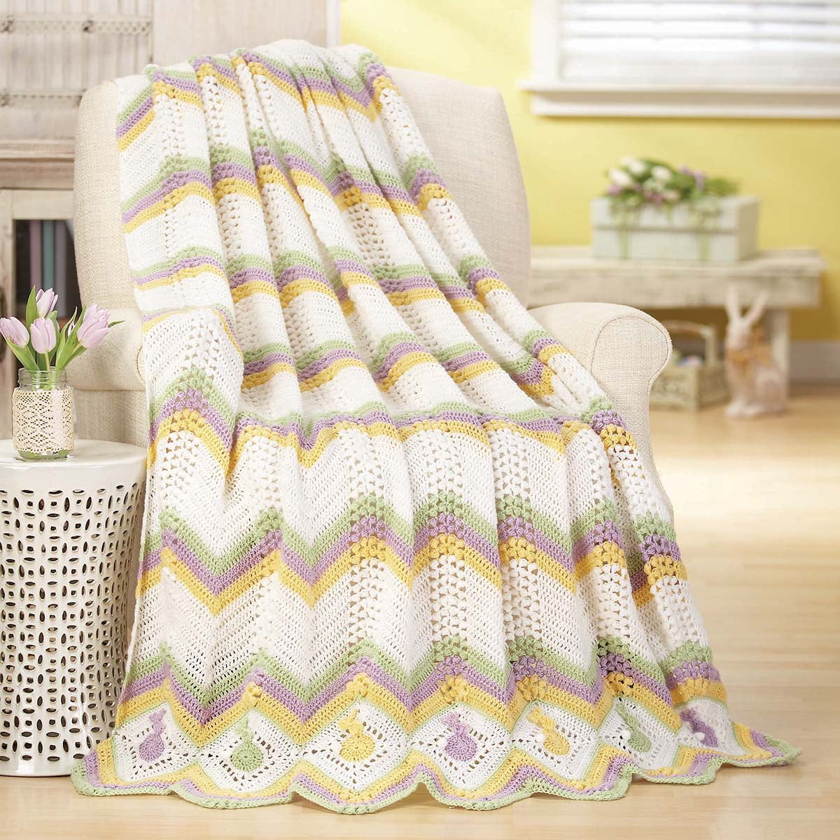 Herrschners® Bunny Ripple Afghan Kit