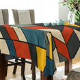thumbnail image 5 of Yayeee Tablecloths 54" x 54" Rectangle Wrinkle Resistant Party Table Cover, Red Geometric, 5 of 8