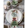 thumbnail image 2 of Christmas Tree Cloth Napkins Set of 8 Reusable Dinner Napkins, Country Winter Ball Berry Gold Snowflakes Cocktail Napkin Washable Table Napkins for Wedding/Holiday Party/Baby Shower 20"x20", 2 of 7