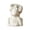 A, variant on Eolstice Set of 4 White Ceramic Skull Bust Planters, Skeletal Figures Planters in Four Poses, Halloween Tabletop Decor for Home and Office, Fun Decor