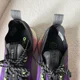 thumbnail image 4 of Adi-das NMD V3 Running Shoes Purple Sneakers Green Signal Men's Size 8, 4 of 6