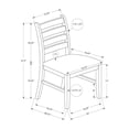 thumbnail image 2 of Monarch Dining Chair, 38" Height, Dining Room, Kitchen, Set Of 2, Transitional, 2 of 4