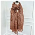 thumbnail image 4 of QSAWXQZ Women's Cotton Linen Long Scarf Polka Dot Lightweight Shawl Wrap Neck Scarf Free Size, 4 of 5