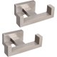 thumbnail image 1 of Gancho doble para toalla de baño, soporte cuadrado de acero inoxidable SUS304, gancho doble resistente a la corrosión para baño, sala de estar, cocina, montaje en pared, paquete de 2 (cepillado), 1 of 5