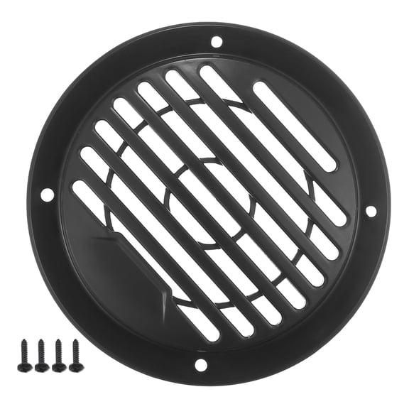 Unique Bargains 3" Car Speaker Grills Cover Round 3 Inch Audio Subwoofer Protector with Mounting Screws ABS Black