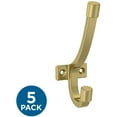 thumbnail image 2 of Franklin Brass B48023k-C Modern Angled 1-9/16" Wide Coat And Hat Hook - Black, 2 of 7
