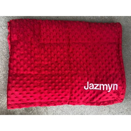 

Allonecolorminkyweighted/noneweightedblankets.35X40and40X60.Genderneutral.Sensoryblanket anxiety calming.Freeembroidery.