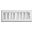 thumbnail image 1 of Imperial 3" x 10" White Louvered Steel Floor Register, 1-pk, 1 of 5