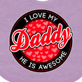 thumbnail image 4 of Inktastic I Love My Daddy Boys or Girls Baby Bib, 4 of 4