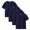 Navy, variant on RXIRUCGD 4 PC Girls Shirts Short Sleeve Shirt Girls T Shirts Soft Basic Tees Kids Tshirts Solid Summer Top T-Shirt( Navy, Size:7 Years )