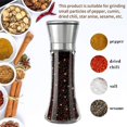 thumbnail image 3 of Salt And Pepper Mill, Stainless Steel Salt Shaker With Manually, 3 of 4