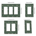 thumbnail image 2 of Yayeee Rocker Switch Wall Plate 2-Gang 4.7"x4.6" Home Decorative Outlet Cover, Christmas Forest, 2 of 6