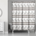 thumbnail image 2 of Creative Products Bunny Stripes 71x74 Shower Curtain, 2 of 2