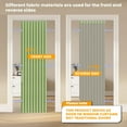thumbnail image 3 of 100% Blackout Magnetic Door Curtain Accordion Doors Interior Folding Closet Door Curtain Invisible Applicable Bedroom Room Living Room Doorway （Green 42" W x 78" L 1 Panel, 3 of 16