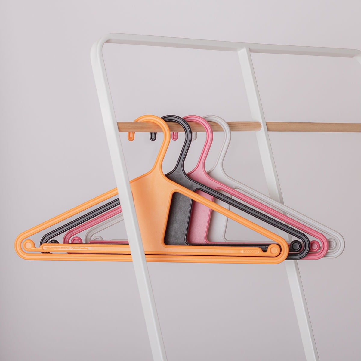 Kangaroo 100% Recycled High-Strength Clothing Hanger, Pinkity 5-Pack - Shirt, Pants, Jacket