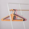 thumbnail image 6 of Kangaroo 100% Recycled High-Strength Clothing Hanger, Tangerine 5-Pack - Patented for Pants, Shirt, Jacket, 6 of 6