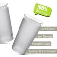 thumbnail image 3 of 8 Pack 16oz Clear Plastic Glasses for Drinking Reusable Clear Plastic Tumbler,NOGIS Clear Plastic Cup Stackable and Shatterproof Drink Tumblers for Cafe Party and Catering Supplies, 3 of 7