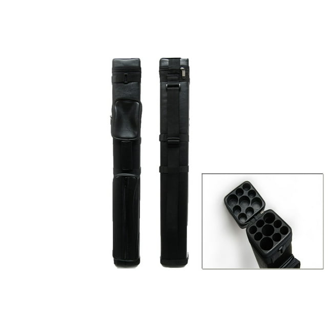 HAN'S DELTA 3B6S Étui Rigide 3x6 pour Queue de Billard - Étui de Transport pour Queue de Billard - 3 Fesses 6 Tiges