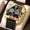 PE109 gold shell black silicone tape, variant on Men's new waterproof multi-function fashion electronic watch
