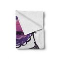 thumbnail image 2 of Day of the Dead Soft Flannel Fleece Blanket, Sugar Skull Girl Face with Make up Hand Drawn Mexican Artwork, Cozy Plush for Indoor and Outdoor Use, 70" x 90", Pale Orange Plum Seafoam, by Ambesonne, 2 of 6