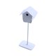 thumbnail image 4 of Casa de muñecas para pájaros, mini casa de pájaros de jardín de hadas a escala 1:12, duradera, simulación. blanco, 4 of 9