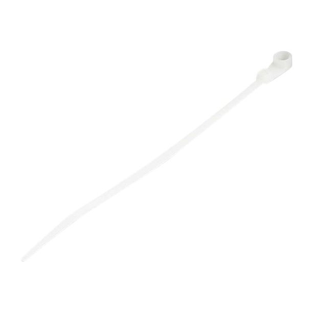 100 Pack 4" Cable Tie With Mounting Hole Screw Mount Zip
