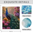 thumbnail image 3 of Diamond Art Kits for Adults - 5d Peacock Among Vibrant Flowers Diamond Painting for Adults, Diamond Art for Adults Beginners, Diamond Painting Kits for Adults for Home Wall Decor, 3 of 7