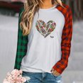 thumbnail image 1 of Nouveaux Hauts pour Femmes 2023 Mode Grande Taille Col Rond Manches Longues T-Shirt Automne Imprimé Blouse Ample Hauts Manches Longues pour Femmes, 1 of 5