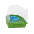 thumbnail image 4 of Comedero para pájaros, bañera colgante para pájaros, caja de ducha, baño/cuenco/casa resistente, accesorios para periquitos, loros y agapornis. Verde claro, 4 of 10