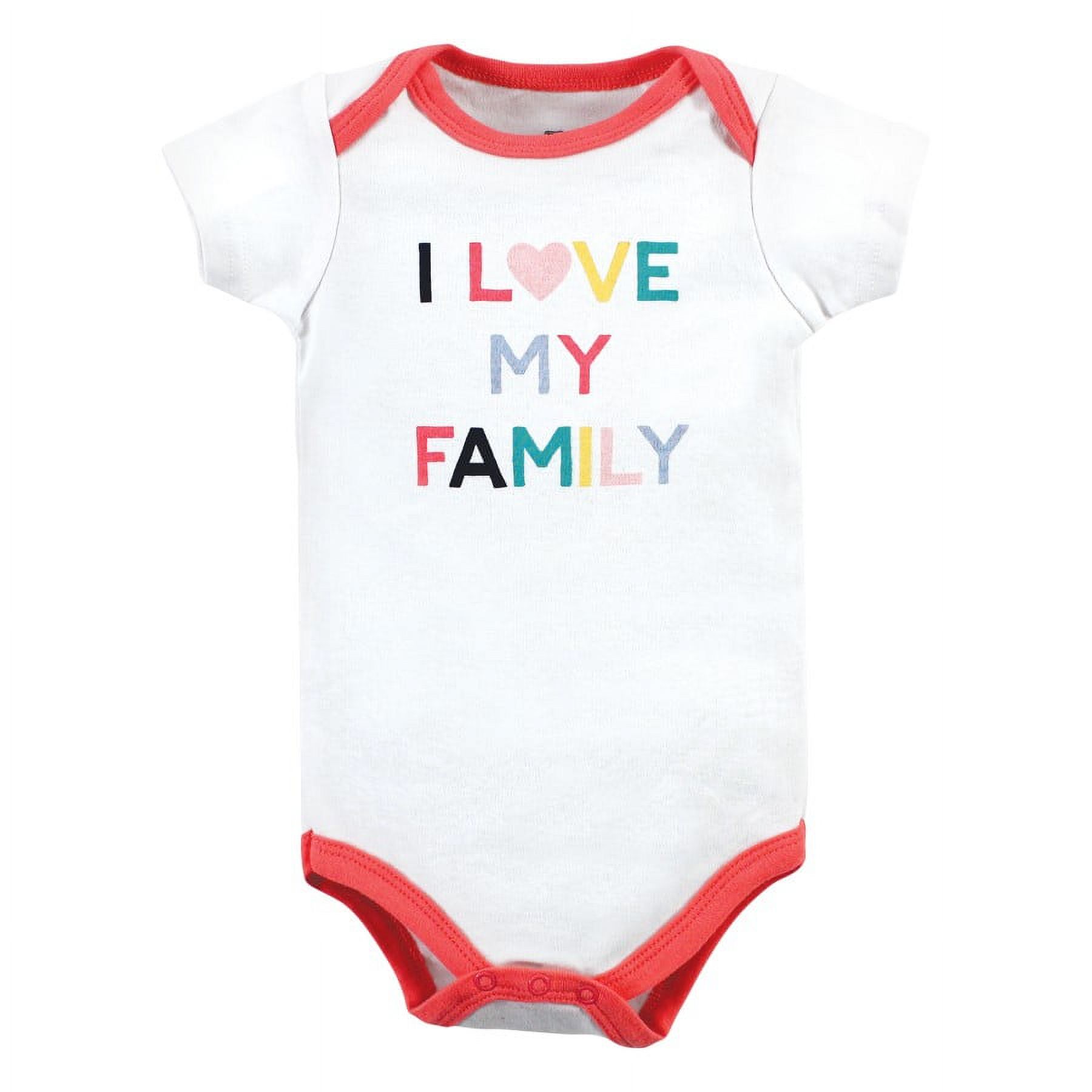 Hudson Baby Short Sleeve Bodysuits, 5-Pack, Newborn- 24 Months
