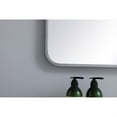 thumbnail image 4 of Soft corner metal rectangular mirror 27x40 inch in Silver, 4 of 5