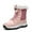 Beige, variant on Womens Winter Snow Boots Warm Fur Lined Mid-Calf Boots Comfortable Outdoor Anti-Slip Walking Shoes