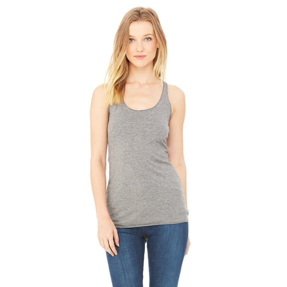 Bella   Canvas Women's Triblend Racerback Tank , 8430 , Grey Triblend , Small