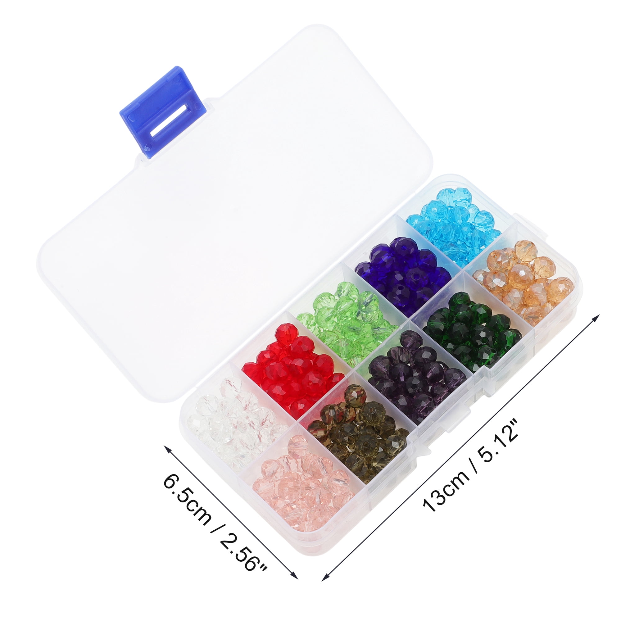 Unique Bargains 300 Pcs 8mm Glass Beads for  Jewelry Making DIY Crafts Assorted Color