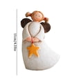 thumbnail image 3 of Décoration Intérieure Ange Ornement de Noël Mignon Statue Commémorative Chérubins Anges Statue de Jardin en Résine Figurine Intérieur Extérieur Décoration de Maison et Jardin Statue d'Ange Aile Sculpture Statue Commémorative, 3 of 4