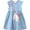 Striped unicorn, variant on SXIMEE 2-7Y Toddler Girls Summer Dress Cotton Casual Flutter Sleeve Dresses Girls Sundress - Dots Rabbit