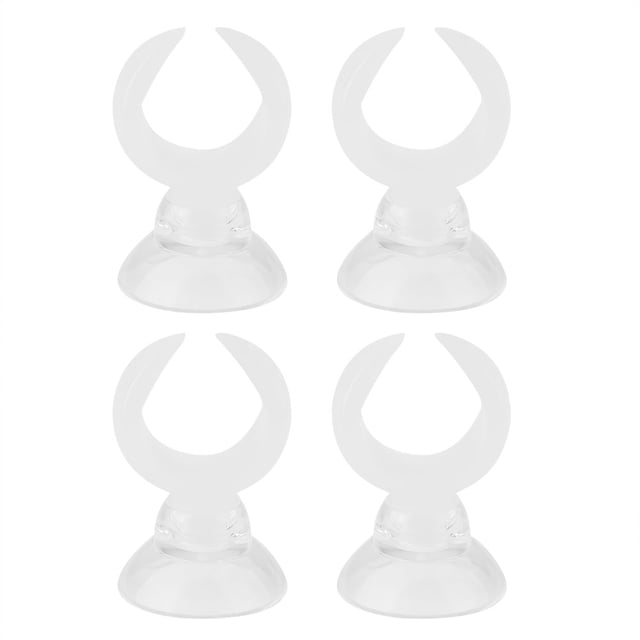 Clips de ventosa para pecera de acuario, abrazaderas para soportes de tubos de aerolínea (diámetro interior blanco de 17,6mm)