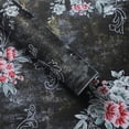 thumbnail image 1 of Zhuge Papel para envolver regalos, flores impresas en 3D, papel para envolver ramos (negro), 1 of 5