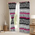 thumbnail image 3 of Manfei Dimgrey Abstract Ombre Curtains Pack of 2 (42x84 Each) for Adult, Retro Tribal Damask Curtains Blackout, Simple Fashion Style Bedroom Curtains, Black Out Curtains Decor, 3 of 6