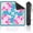 Color9, variant on Mahjong Mat with Carrying Bag 31.5" x 31.5" Non-Slip Noise Reduction Vibrant Pink Clouds Traditional Style Table Mat for Mahjong Poker Dominoes Card Board Tile Games