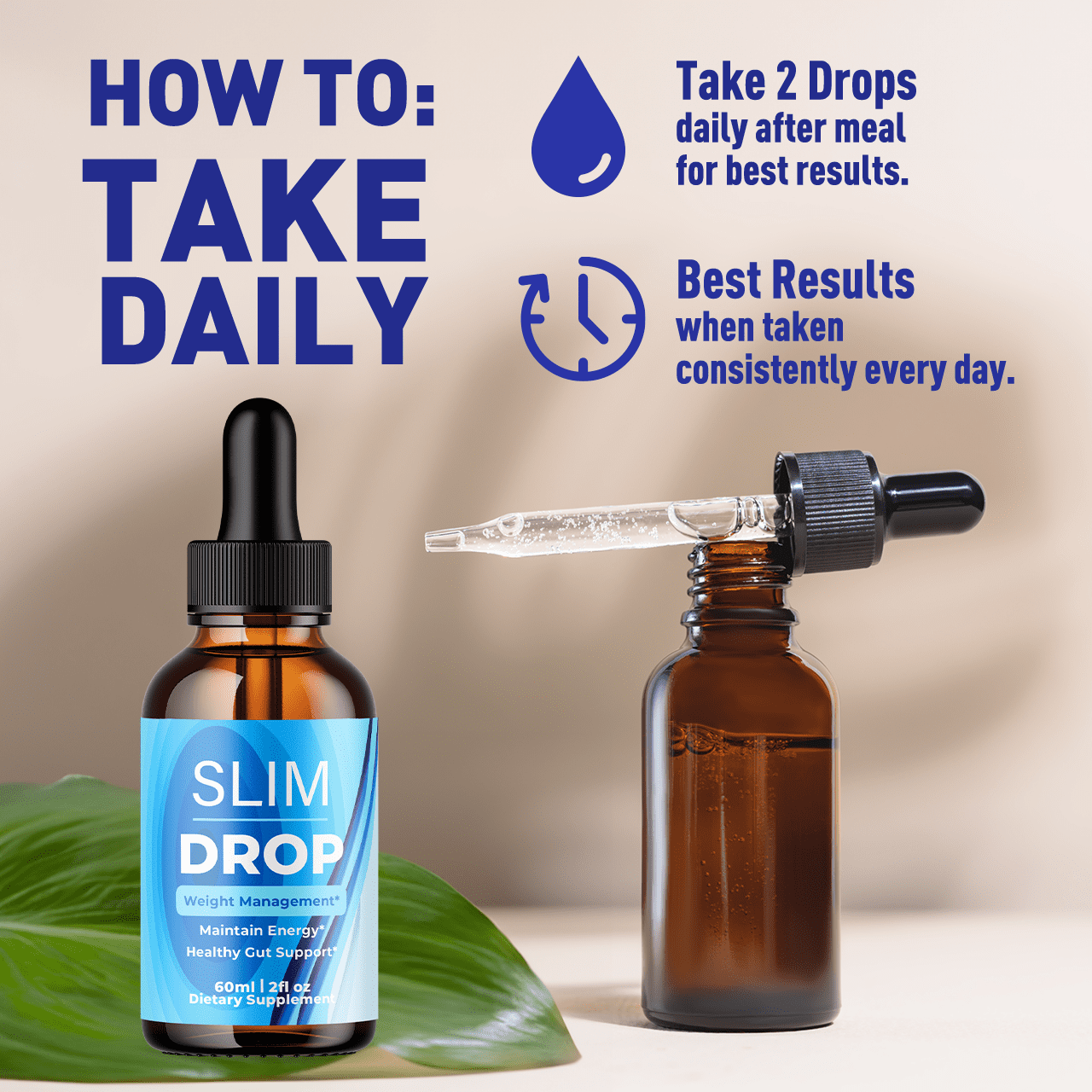 Slim Drop Advanced Formula Drops Supporting Your Active Lifesyle Naturally SlimDrop 60 Servings